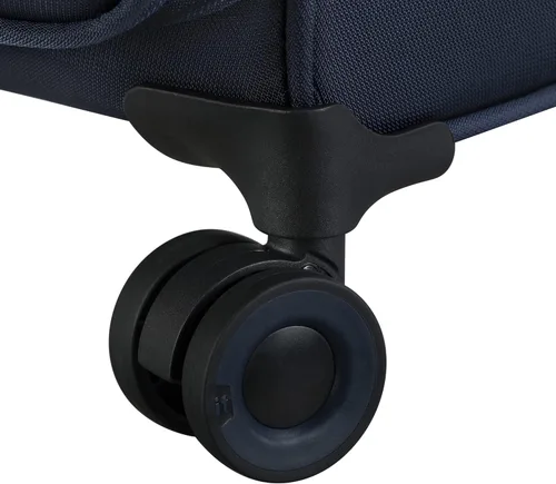 Miniatura 3 de it luggage Precursor - Juego de 3 ruedas giratorias expansibles de 8 ruedas a cuadros Softside, Gris con azul, It Luggage Precursor - Juego de 3