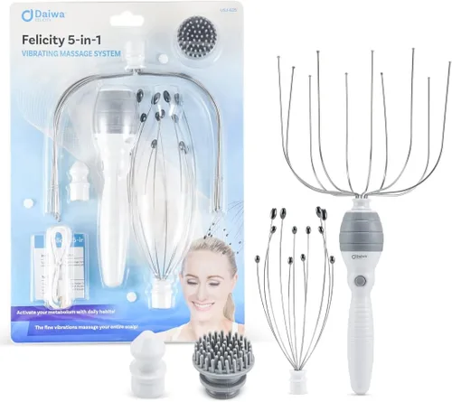 Daiwa Felicity Juego de regalo para aliviar el estrés 5 en 1 para el cuero cabelludo