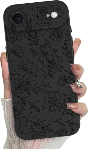 Miniatura 84 de MZELQ para iPhone 12 Pro Max, Funda de silicona con patrón floral de flores y girasoles, rosa, lindo, protección de cámara, funda suave y delgada
