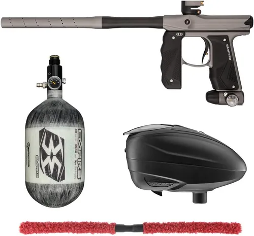 Miniatura 28 de Action Village Empire Mini GS TP Contender Kit de pistola de paintball con tanque 68/4500 Negro Polvo/Negro Polvo