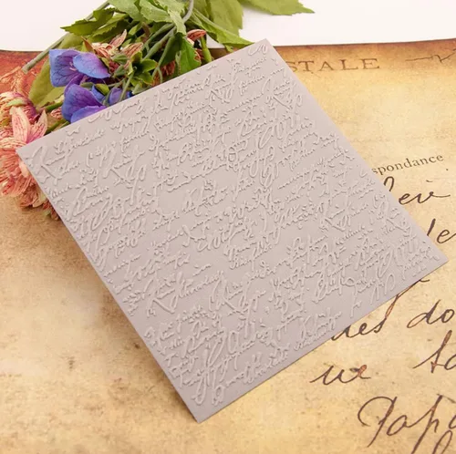 Miniatura 3 de Qoiseys Fondo de sentimiento inglés Carpetas de grabación en relieve de plástico para la fabricación de tarjetas, plantilla de máquina de estampado