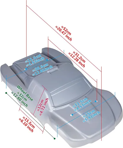 Miniatura 6 de SummitLink Compatible con bandera de cuerpo personalizado estilo estrella de repuesto para automóvil o camión RC escala 1/10 (camión no incluido)