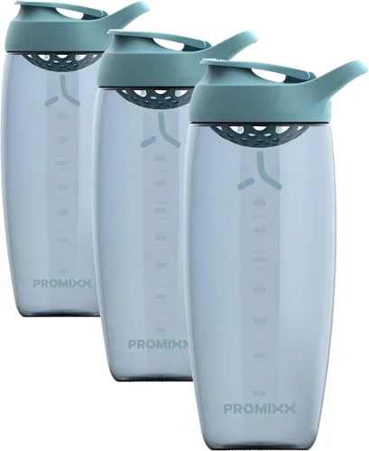 Miniatura 20 de Promixx Pursuit Botella Agitadora de Proteínas (32 oz) – Mezclador Silencioso Sin Bola, Tapa a Prueba de Fugas, BPA/BPS y Sin Ftalatos ECOZEN – Vaso