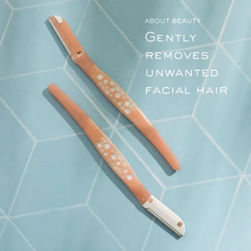 Miniatura 2 de About Face Navajas Faciales Sin Pelusa - 3 Afeitadoras de Belleza para la Eliminación de Vello, Ideales para Afeitar, Exfoliar, Dermaplaning
