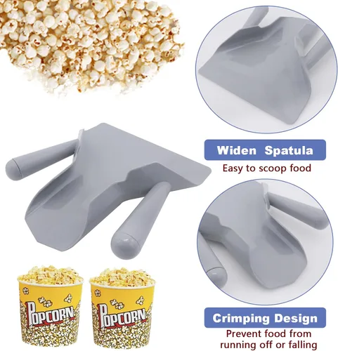 Miniatura 3 de Cuchara de palomitas de maíz para papas fritas, cuchara de palomitas de maíz, herramienta de llenado rápido para bolsas de embolsadoras de palomitas