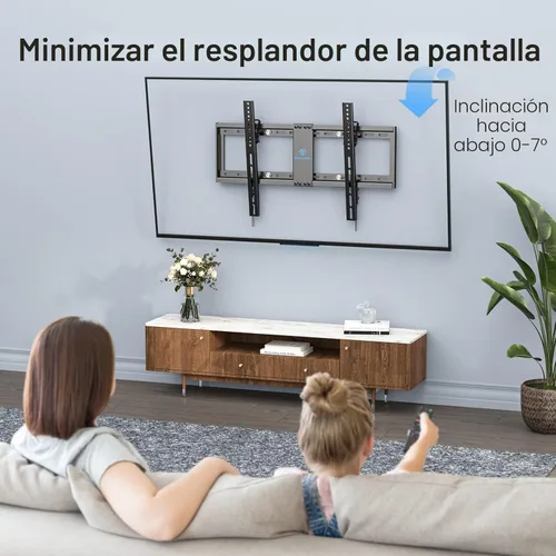 Miniatura 4 de PERLESMITH Soporte de TV con certificación UL para la mayoría de televisores de 37 a 85 pulgadas, soporte de pared universal para TV de 16 a 24