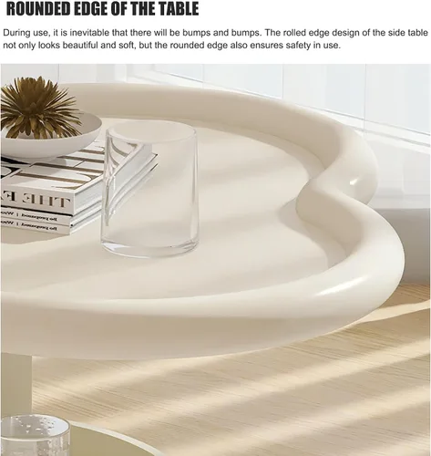 Miniatura 4 de Mesas de centro redondas para sala de estar, mesa de centro para sala, mesas auxiliares mesa de sala de estar con almacenamiento, mesa de grano