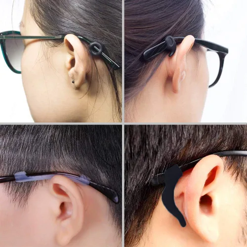 Miniatura 7 de Benvo 12 pares de retenedores para gafas de silicona, sujetadores para patillas de gafas, protectores antideslizantes, sujetadores para gafas