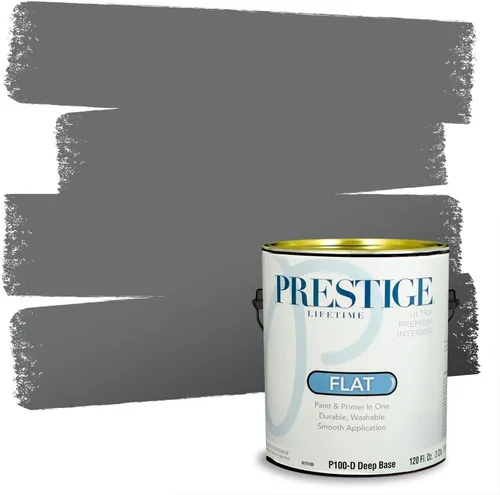 Miniatura 103 de PRESTIGE Paints - Pintura interior e imprimación en uno, 1 galón, cáscara de huevo, pimienta envejecida