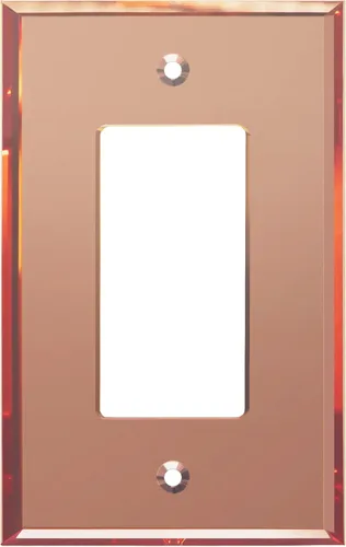 Miniatura 32 de LIDER Placa de Pared Decorativa de Acrílico Reflectante, Placa de Interruptor de Luz Espejada, Cubierta de Tomacorriente de Plexiglás, Vidrio Dorado