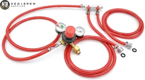 Miniatura 3 de K&B Keezer/Kegerator - Kits de conversión de sistema de cerveza de barril para refrigerador (variaciones de tamaño) (2 grifos)