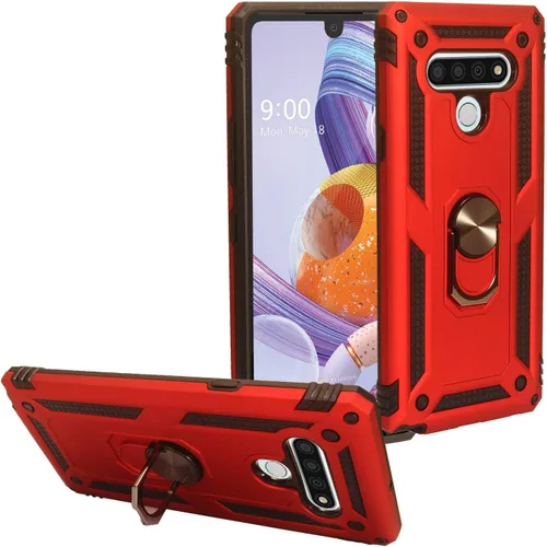 Miniatura 14 de Para LG Stylo 6 LM-Q730 (2020) - Funda híbrida con soporte de anillo - RS2 Negro