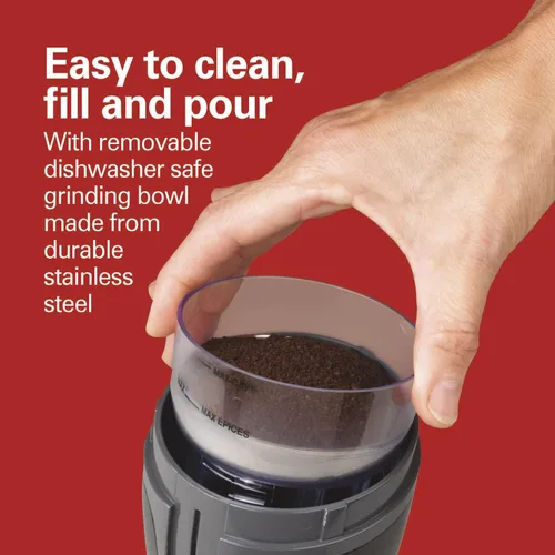 Miniatura 6 de Hamilton Beach The Scoop - Cafetera de una sola porción y cafetera de molido rápido para tazas de 8 a 14 onzas, se prepara en minutos, negro