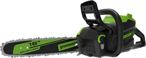 Greenworks Motosierra inalámbrica sin escobillas de 80 V y 16 pulgadas (ideal para tala de árboles, ramas, poda y leña/más de 75 herramientas