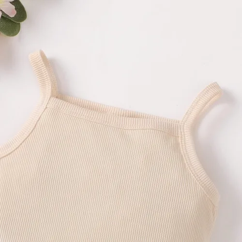 Miniatura 3 de OPAWO Onsies sin mangas para bebé niña, paquete de 3 mamelucos para recién nacidos, tirantes delgados, camiseta interior de verano para bebé de 0 a