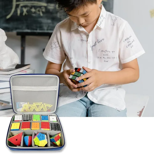 Miniatura 7 de Speed Cube - Funda rígida de EVA compatible con Shashibo/para Rubik/para Jurnwey/para Roxenda Brain Teaser Fidget Toy. Soporte de viaje