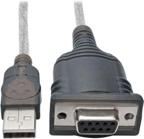 Miniatura 2 de Tripp Lite Cable adaptador serie USB a DB9/RS 232 FTDI, retención COM M/M 6 pies (U209-006-2)