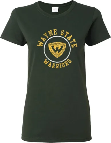 Miniatura 10 de NCAA - Camiseta para mujer, diseño de círculo envejecido, color del equipo, universidad
