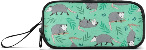 Miniatura 10 de Fisyme Estuche para lápices de texto con números negros de béisbol, caja de gran capacidad, organizador de papelería, bolsa personalizada