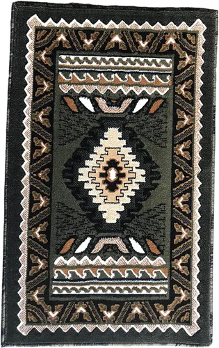 Miniatura 16 de YHSF Alfombra del suroeste para sala de estar, dormitorio, cocina y más, fácil de limpiar, suave y duradera, alfombra tribal nativa americana, a