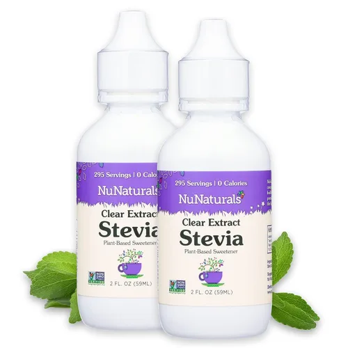 Miniatura 9 de NuNaturals Clear Extract NuStevia, edulcorante a base de plantas, 2 onzas, paquete de 2, plástico