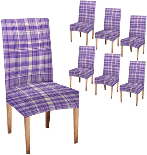 Miniatura 11 de CAPSCEOLL Fundas para Sillas De Comedor 4, Funda elástica para silla de comedor, lavable de elastano, fundas para sillas Parsons de cocina, Fundas