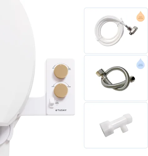 Miniatura 21 de TUSHY - Accesorio de bidé con agua fría a tibia, autolimpieza instalación fácil universal, requiere conexión de fregadero para control