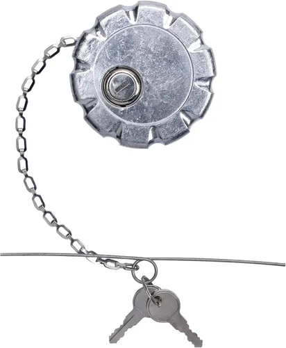 Miniatura 15 de Tapa de combustible diésel de bloqueo, tamaño nominal de 3", 1/4 de vuelta, sin ventilación, tapa de combustible de aluminio para Freightliner