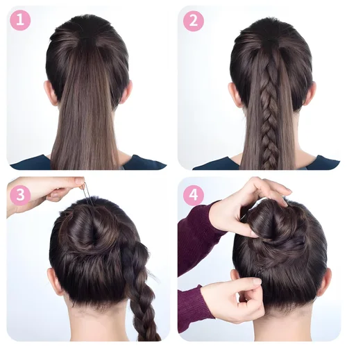 Miniatura 5 de Horquillas en forma de U, 100 unidades de 6 cm de horquillas para el pelo para moños, pinzas para el cabello para mujeres, niñas y salones