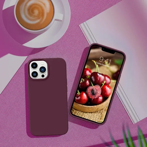Miniatura 112 de GUAGUA Funda compatible con iPhone 17 Pro Max de 6.9 pulgadas, silicona líquida, goma de gel suave, delgada, forro de microfibra delgada