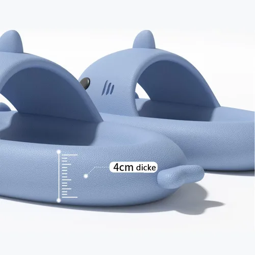 Miniatura 3 de XPKWS Sandalias de tiburón para mujeres y hombres, unisex, pantuflas de nube para adultos, sandalias de playa con suela gruesa