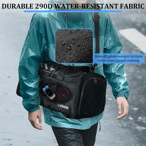Miniatura 4 de ORKELS Bolsa de gimnasio con compartimento para zapatos, bolsa deportiva de 29 litros para hombres y mujeres, mochila de viaje con bolsillo húmedo