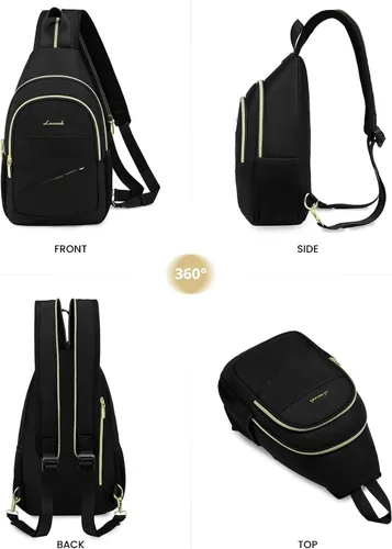 Miniatura 7 de LOVEVOOK - Mochila convertible tipo bandolera para mujeres, pequeña, para pañales, senderismo, resistente al agua, para viajes, al hombro y al Beige