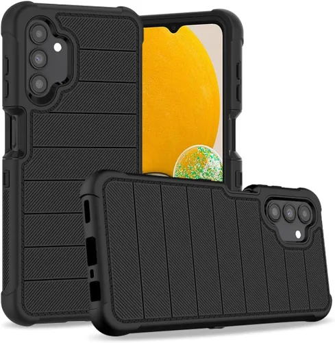 Miniatura 4 de Funda para Galaxy A13 5G, Samsung A13 5G con protector de pantalla HD [a prueba de golpes] 3 en 1 funda protectora duradera de PC y TPU para Samsung
