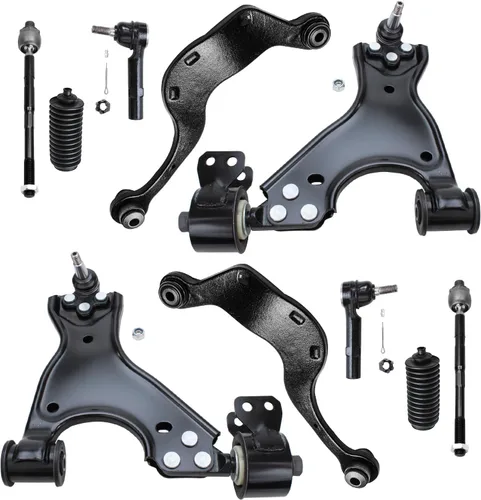 Miniatura 13 de Detroit Axle - Kit de suspensión frontal de 10 piezas para Jeep 2002-2004 Liberty, 2 brazos de control superiores con rótula 2 rótulas inferiores, 4