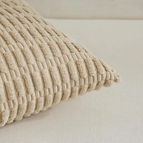 Miniatura 169 de Fancy Homi - Paquete de 2 fundas de almohada decorativas de color taupe de 22 x 22 pulgadas para sala de estar, sofá, cama, estilo rústico, bohemio
