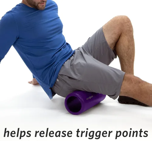 Miniatura 8 de MICRODRY Rodillo trasero de espuma de lujo para alivio muscular, rodillo para yoga, estiramiento, masaje firme de tejido profundo y liberación