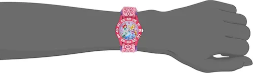 Miniatura 5 de Disney Princess - Reloj analógico de cuarzo con correa de nailon para niños Rosado