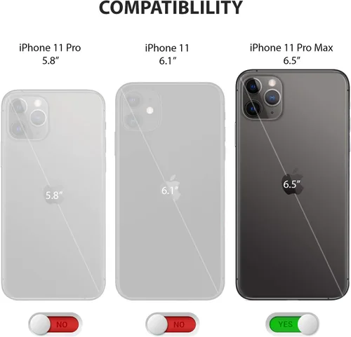 Miniatura 2 de ZUSLAB Funda compatible con Apple iPhone 11 Pro Max Phone Funda protectora de goma de gel de silicona, delgada y rígida a prueba de golpes, funda