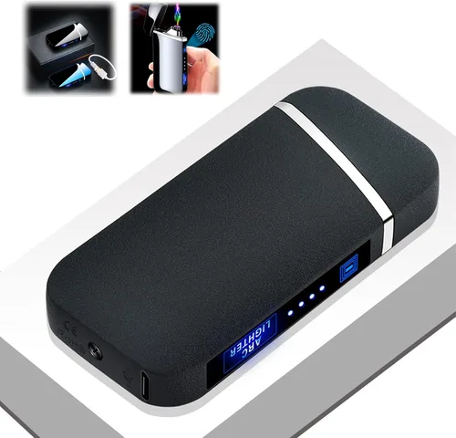Miniatura 9 de Encendedor eléctrico con efecto de arco de plasma e iluminación de detección táctil, encendedores de plasma recargables, encendedor eléctrico USB a
