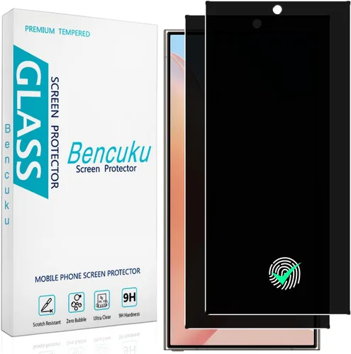 Miniatura 13 de (Paquete de 2 protectores de pantalla de privacidad diseñados para Samsung Galaxy A14 5G, vidrio templado anti-espía, antiarañazos, sin burbujas)
