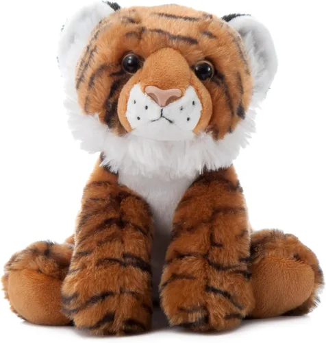 The Petting Zoo Peluche de tigre, regalos para niños, animales salvajes del zoológico Onez, juguete de peluche de tigre de 9 pulgadas