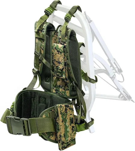 Arnés de soporte para árboles, arnés ergonómico de seguridad de cazador de camuflaje, correas de transporte para mochila de soporte de árbol,