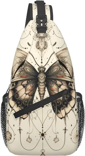 Miniatura 12 de Bolso bandolera para hombres y mujeres, mochila cruzada floral de tulipán pastel, mochila casual de senderismo para viajes, deportes, correr, bolsa