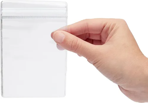 Miniatura 4 de Stockroom Plus Paquete de 100 bolsas de plástico transparente para joyas, aretes, collares, mini bolsas resellables para pequeñas empresas