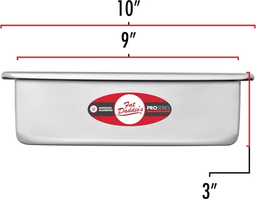 Miniatura 2 de Fat Daddio's PSQ-442 - Molde cuadrado de aluminio anodizado para tartas, 4 x 2 pulgadas