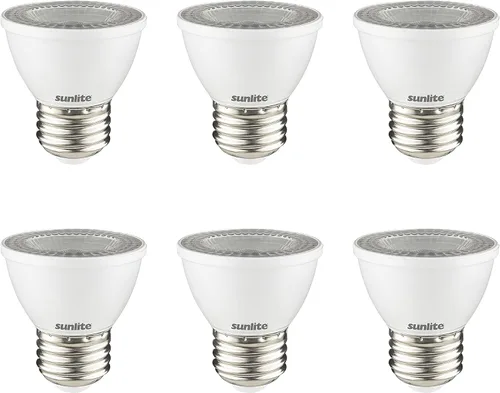 Miniatura 12 de Sunlite Bombilla LED PAR16 regulable, de cuello corto, empotrable, 7 vatios, (reemplazo halógeno de 50 W) 500 lúmenes, base E26 media, certificación