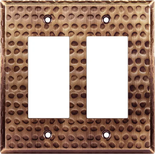 Miniatura 20 de LIDER Placa decorativa de pared de metal para interruptor o receptáculo, cubierta de salida de acero inoxidable, resistente a la corrosión