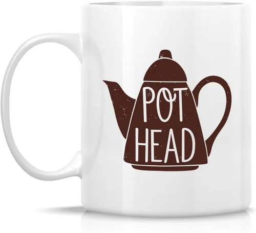 Miniatura 2 de Retreez Taza divertida – Pot Head, Weed - Tazas de café de cerámica de 11 onzas – Divertido, sarcasmo, sarcástico, motivacional, regalos