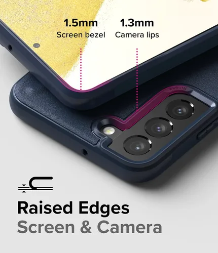Miniatura 4 de Ringke Onyx - Funda compatible con Samsung Galaxy S22 Plus 5G (2022), resistente a los golpes, antideslizante, TPU delgada funda delgada para marino